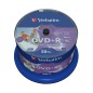Verbatim DVD+R Wide Inkjet Printable No ID Brand 4,7 Go 50 pièce(s) Verbatim DVD+R Wide Inkjet Printable No ID Brand 4,7 Go 50 pièce(s)