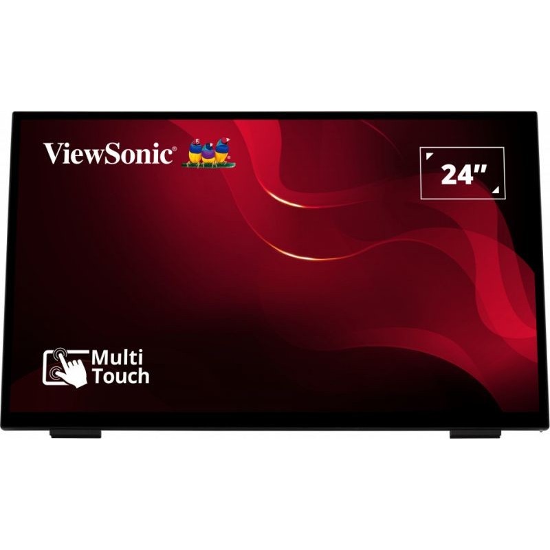 Viewsonic TD2465 Écran d'affichage dynamique Écran plat interactif 61 cm (24") LED 250 cd/m² Full HD Noir Écran tactile Viewsonic TD2465 Écran d'affichage dynamique Écran plat interactif 61 cm (24") LED 250 cd/m² Full HD Noir Écran tactile