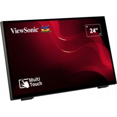 Viewsonic TD2465 Écran d'affichage dynamique Écran plat interactif 61 cm (24") LED 250 cd m² Full HD Noir Écran tactile