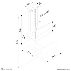 Neomounts CPU-D200SILVER Support pour ordinateur - max 30 kg - universel