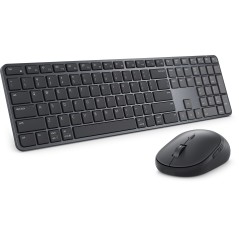 DELL Pro 7 Slim KM726 clavier Souris incluse maison bureau RF sans fil + Bluetooth AZERTY Français Noir