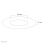 Neomounts FPMA-CRW5HM Rosace encastrable au plafond - diam. 50 mm Neomounts FPMA-CRW5HM Rosace encastrable au plafond - diam. 50 mm