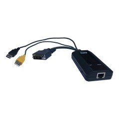 APC KVM-DVIVMCAC commutateur écran, clavier et souris Noir