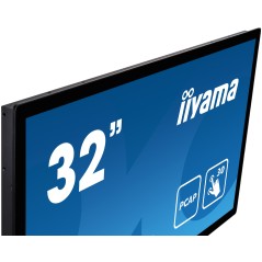 iiyama ProLite TF3215MC-B2AG écran plat de PC 80 cm (31.5") 1920 x 1080 pixels Full HD LED Écran tactile Kiosque Noir
