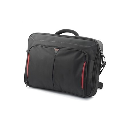 DELL Classic+ 45,7 cm (18") Malette Noir, Rouge