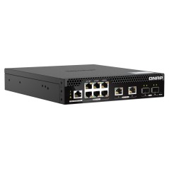 QNAP QSW-M2106PR-2S2T commutateur réseau Géré L2 10G Ethernet (100 1000 10000) Connexion Ethernet, supportant l'alimentation