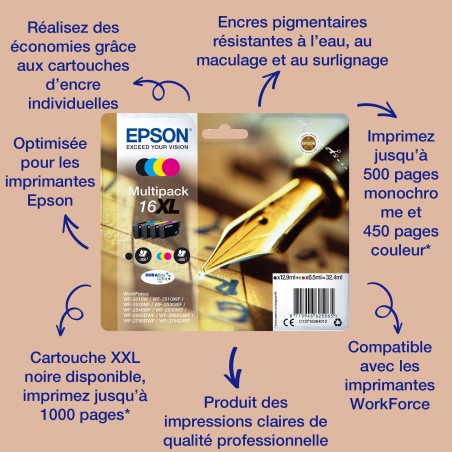 Epson Singlepack Black 16XXL DURABrite Ultra Ink