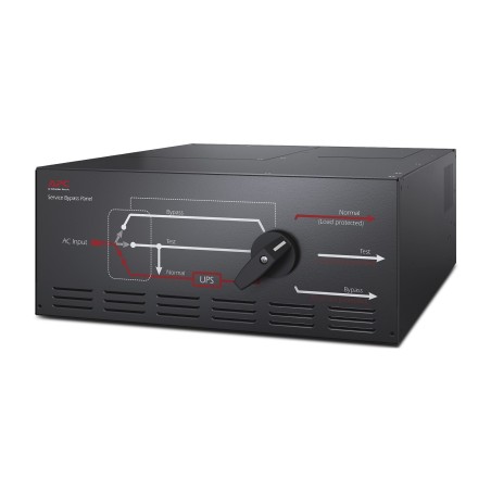 APC Panneau de contournement de maintenance , 230 V, 125 A, entrée matérielle, sortie IEC-320, (8) C19