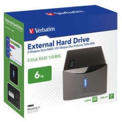 Verbatim 6TB RAID eSATA USB 2.0 boîtier de disques