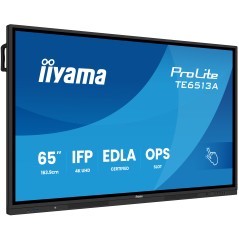 iiyama TE6513A-B2AG Écran d'affichage dynamique Écran plat interactif 163,8 cm (64.5") Wifi 500 cd m² 4K Ultra HD Noir Écran