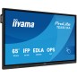 iiyama TE6513A-B2AG Écran d'affichage dynamique Écran plat interactif 163,8 cm (64.5") Wifi 500 cd/m² 4K Ultra HD Noir Écran