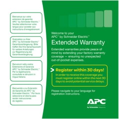 APC WEXTWAR3YR-SP-05 extension de garantie et support 1 licence(s) 3 année(s)
