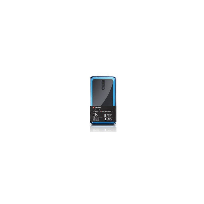 Verbatim Dual USB Power Pack 8400mAh Lithium Polymère (LiPo) Noir