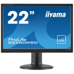 iiyama ProLite B2280WSD-B1 écran plat de PC 55,9 cm (22") 1680 x 1050 pixels LED Noir