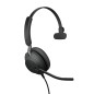 Jabra Evolve2 40 SE Casque Avec fil Arceau Bureau/Centre d'appels USB Type-C / USB Type-A Noir Jabra Evolve2 40 SE Casque Avec fil Arceau Bureau/Centre d'appels USB Type-C / USB Type-A Noir