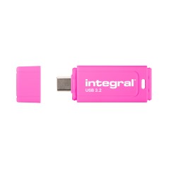 Integral Neon-C INFD32GBNEONCPK3.2 lecteur USB flash 32 Go USB Type-C 3.2 Gen 1 (3.1 Gen 1) Noir