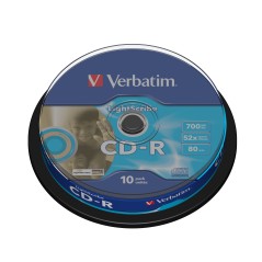Verbatim CD-R AZO LightScribe 700 Mo 52x 10 pièce(s)
