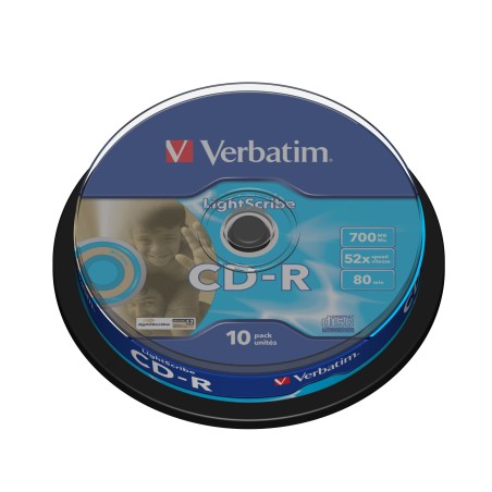 Verbatim CD-R AZO LightScribe 700 Mo 52x 10 pièce(s)
