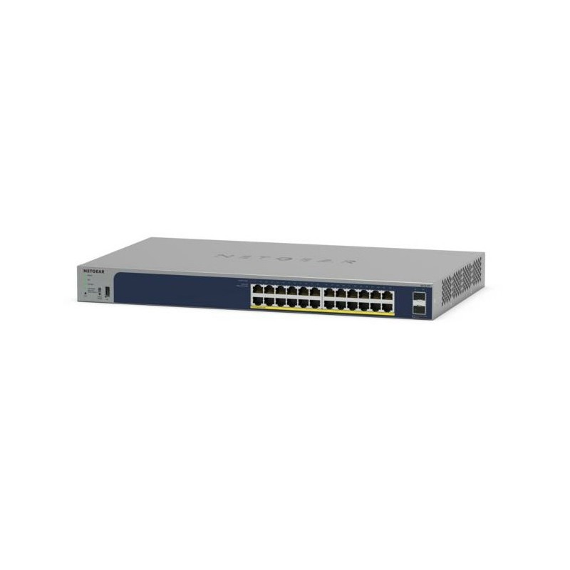 NETGEAR GS724TPP Géré L2 Gigabit Ethernet (10/100/1000) Connexion Ethernet, supportant l'alimentation via ce port (PoE) Gris NETGEAR GS724TPP Géré L2 Gigabit Ethernet (10/100/1000) Connexion Ethernet, supportant l'alimentation via ce port (PoE) Gris