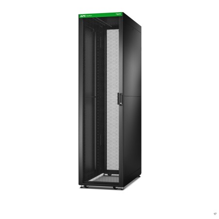 APC Baie EasyRack 600mm 48U 1200mm avec toit, panneau latéral, roulettes, noir