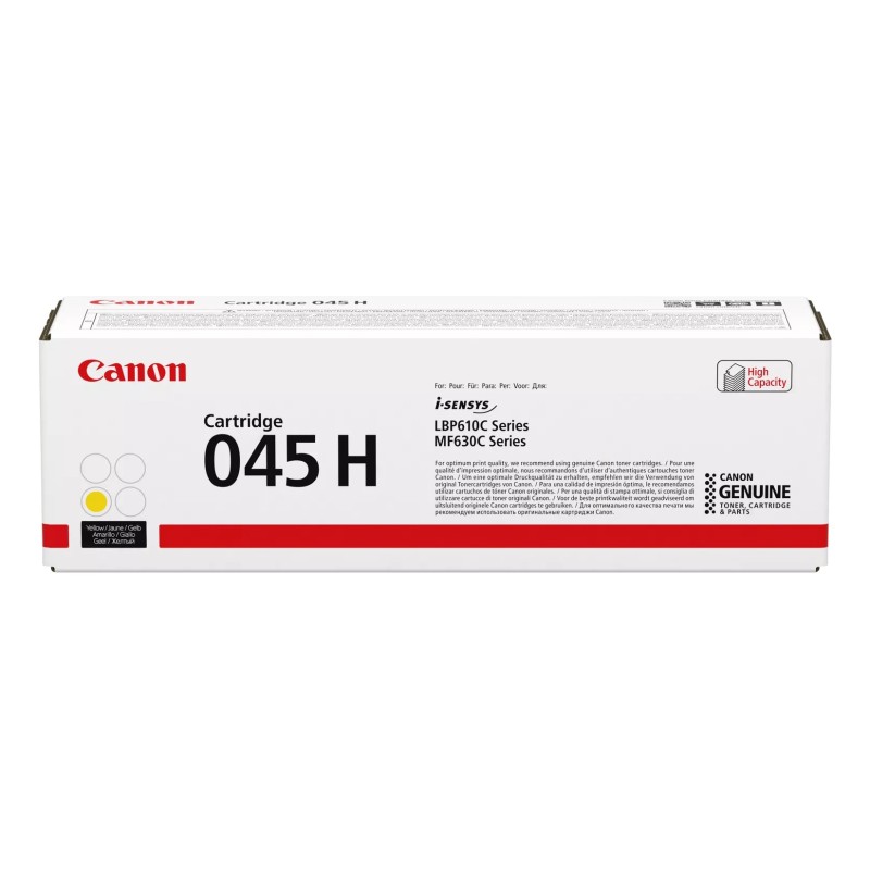 Canon 045 H Cartouche de toner 1 pièce(s) Original Jaune Canon 045 H Cartouche de toner 1 pièce(s) Original Jaune