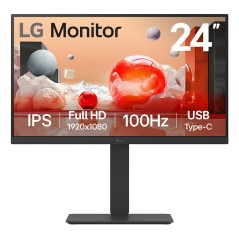 LG 24BA750-B écran plat de PC 60,5 cm (23.8") 1920 x 1080 pixels Full HD LCD Noir