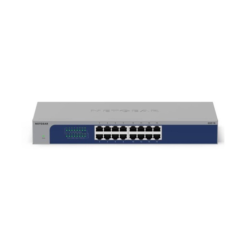 NETGEAR GS516-300EUS commutateur réseau Non-géré Gigabit Ethernet (10/100/1000) Gris NETGEAR GS516-300EUS commutateur réseau Non-géré Gigabit Ethernet (10/100/1000) Gris