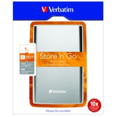 Verbatim Store'n'Go 1TB disque dur externe 1 To 5400 tr/min 2.5" USB Type-A 3.2 Gen 1 (3.1 Gen 1) Graphite, Gris