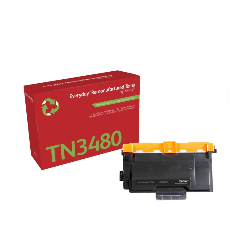 Toner remanufacturé Mono Everyday™ de Xerox compatible avec Brother TN3480, Grande capacité Toner remanufacturé Mono Everyday™ de Xerox compatible avec Brother TN3480, Grande capacité