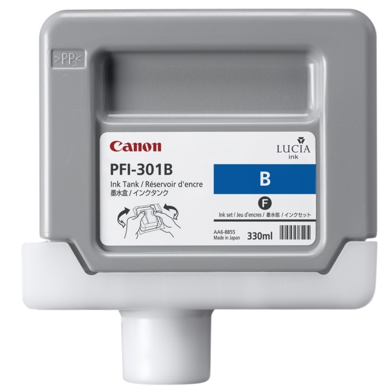 Canon PFI-301GY Pigment Blue Ink Cartridge cartouche d'encre 1 pièce(s) Original Bleu Canon PFI-301GY Pigment Blue Ink Cartridge cartouche d'encre 1 pièce(s) Original Bleu