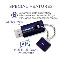 Integral INFD32GCRYDL3.0140-2 lecteur USB flash 32 Go 3.2 Gen 1 (3.1 Gen 1)