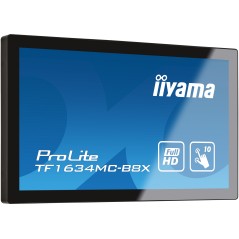 iiyama ProLite TF1634MC-B8X écran plat de PC 39,6 cm (15.6") 1920 x 1080 pixels Full HD LED Écran tactile Multi-utilisateur Noir