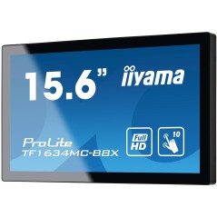 iiyama ProLite TF1634MC-B8X écran plat de PC 39,6 cm (15.6") 1920 x 1080 pixels Full HD LED Écran tactile Multi-utilisateur Noir