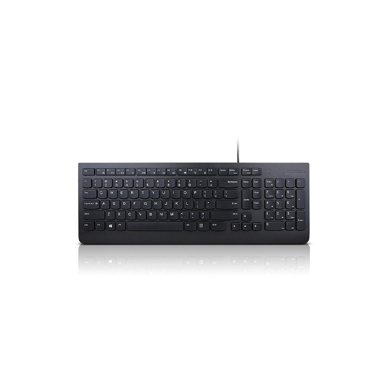 Lenovo Essential clavier Universel USB QWERTY Anglais britannique Noir Lenovo Essential clavier Universel USB QWERTY Anglais britannique Noir
