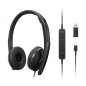 Lenovo 4XD1M39029 casque Avec fil Arceau USB Type-C Noir