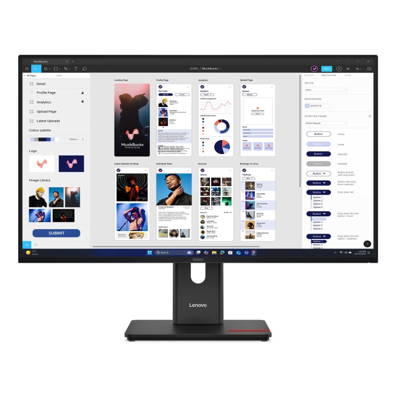 Lenovo ThinkVision T32UD-40 Moniteur