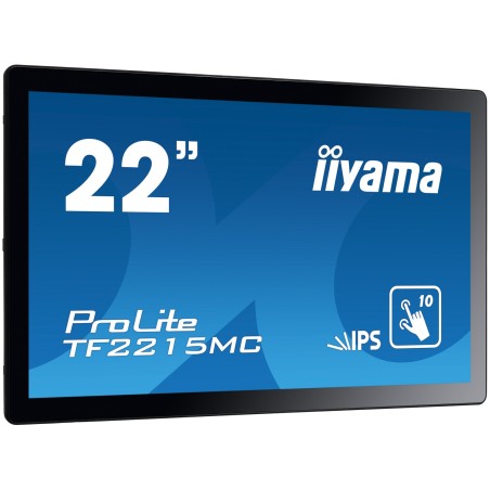 iiyama ProLite TF2215MC-B2 écran plat de PC 54,6 cm (21.5") 1920 x 1080 pixels Full HD LED Écran tactile Multi-utilisateur Noir
