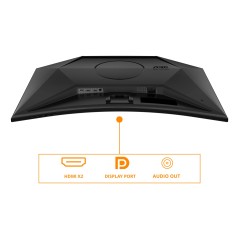 AOC G4 CQ32G4VEAD écran plat de PC 80 cm (31.5") 2560 x 1440 pixels Noir, Gris