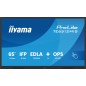 iiyama TE6512MIS-B4AG Écran d'affichage dynamique En forme de kiosk 165,1 cm (65") LCD Wifi 400 cd/m² 4K Ultra HD Noir Écran iiyama TE6512MIS-B4AG Écran d'affichage dynamique En forme de kiosk 165,1 cm (65") LCD Wifi 400 cd/m² 4K Ultra HD Noir Écran