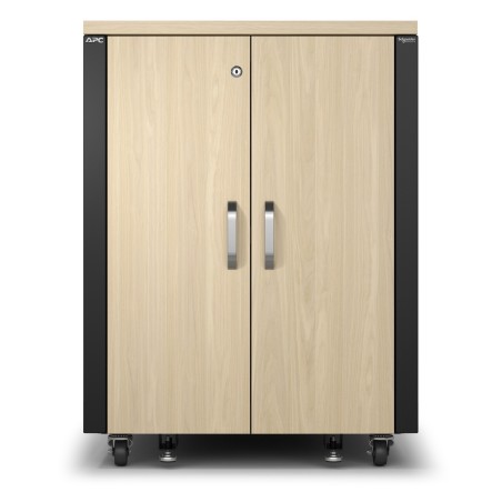 APC NetShelter - Rack informatique insonorisé - 17U - Finition Erable