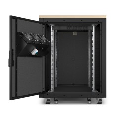 APC NetShelter - Rack informatique insonorisé - 17U - Finition Erable