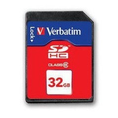Verbatim SecureDigital SDHC Class 6 32GB 32 Go