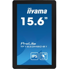 iiyama ProLite TF1633MSC-B1 écran plat de PC 39,6 cm (15.6") 1920 x 1080 pixels Full HD Écran tactile Noir