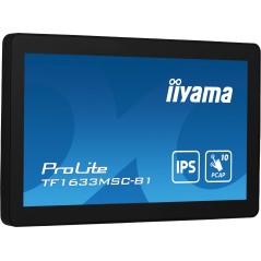 iiyama ProLite TF1633MSC-B1 écran plat de PC 39,6 cm (15.6") 1920 x 1080 pixels Full HD Écran tactile Noir