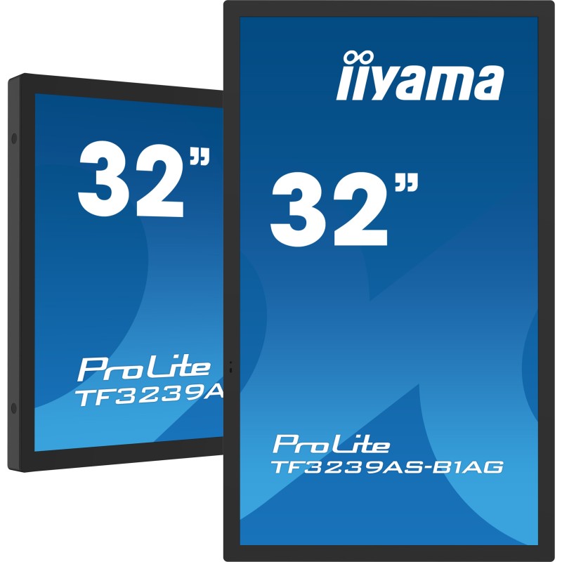iiyama TF3239AS-B1AG écran plat de PC 80 cm (31.5") 1920 x 1080 pixels Full HD LED Écran tactile Noir iiyama TF3239AS-B1AG écran plat de PC 80 cm (31.5") 1920 x 1080 pixels Full HD LED Écran tactile Noir