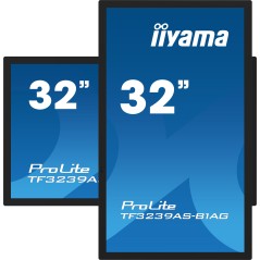 iiyama TF3239AS-B1AG écran plat de PC 80 cm (31.5") 1920 x 1080 pixels Full HD LED Écran tactile Noir