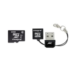 Integral INMSDX64G10-40NAUSBR lecteur de carte mémoire USB Noir
