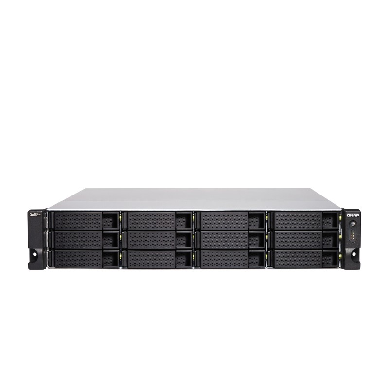 QNAP TS-H1886XU-RP-R2 NAS Rack (3 U) Intel® Xeon® D D-1622 32 Go DDR4 0 To QuTS hero Noir, Gris