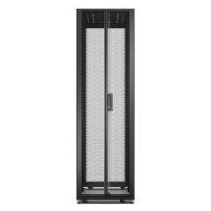 APC Baie EasyRack 600mm/42U/1000mm avec toit, panneau latéral, roulettes, noir