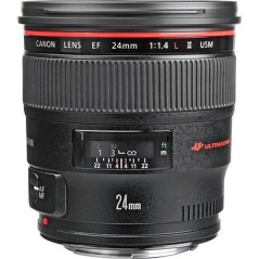 Canon EF 24mm f 1.4L II USM Objectif ultra large Noir